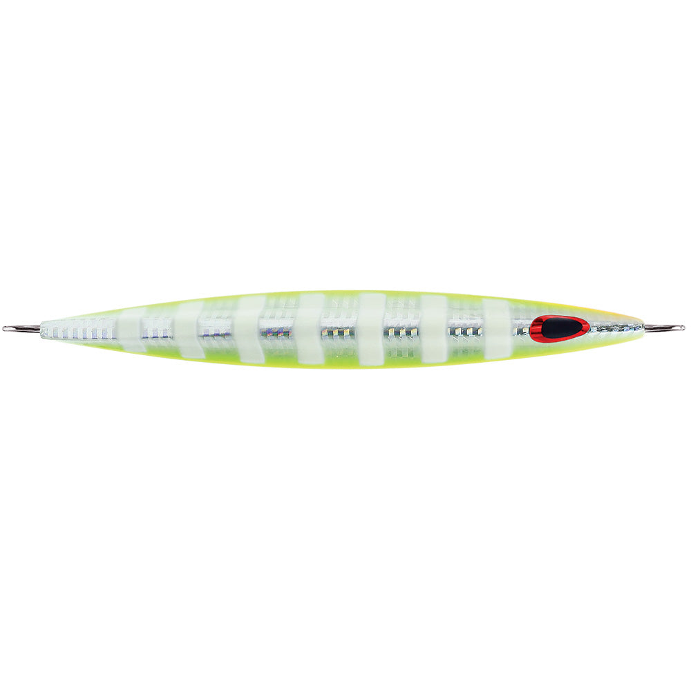 Williamson Kensaki 120 Jig - 5.25" - 4.25oz - UV Chartreuse Glow Zebra [KSJ120UVCGZ]