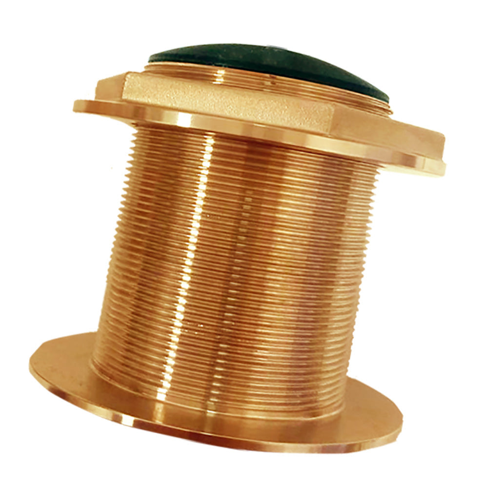 Echonautics Bronze Low-Profile Thru-Hull Medium-Frequency CHIRP Transducer - 1kW, 0 Tilt, 85-135kHz [BT87M1KW-00]