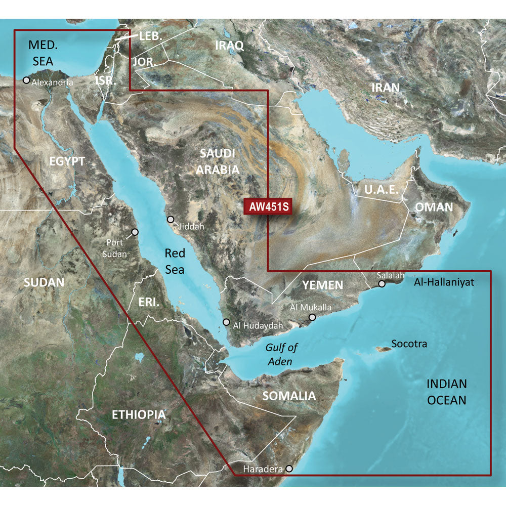 Garmin BlueChart g3 Vision HD - VAW451S - Red Sea - microSD/SD [010-C0759-00]