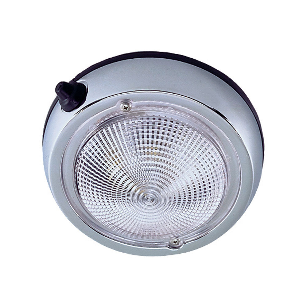 Perko Surface Mount Dome Light - 5" O.D.(4" Lens) - Chrome Plated [0300DP1CHR]