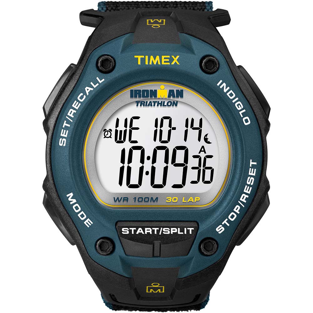 Timex Ironman Core 30 Lap Mega Full Size Black/Blue/Yellow [T5K413]