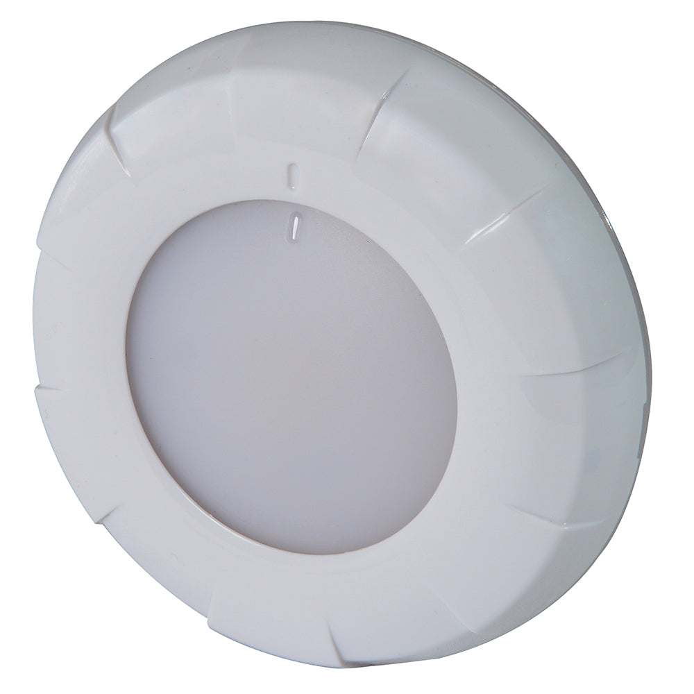 Lumitec Aurora LED Dome Light - White Finish - White Dimming [101077]