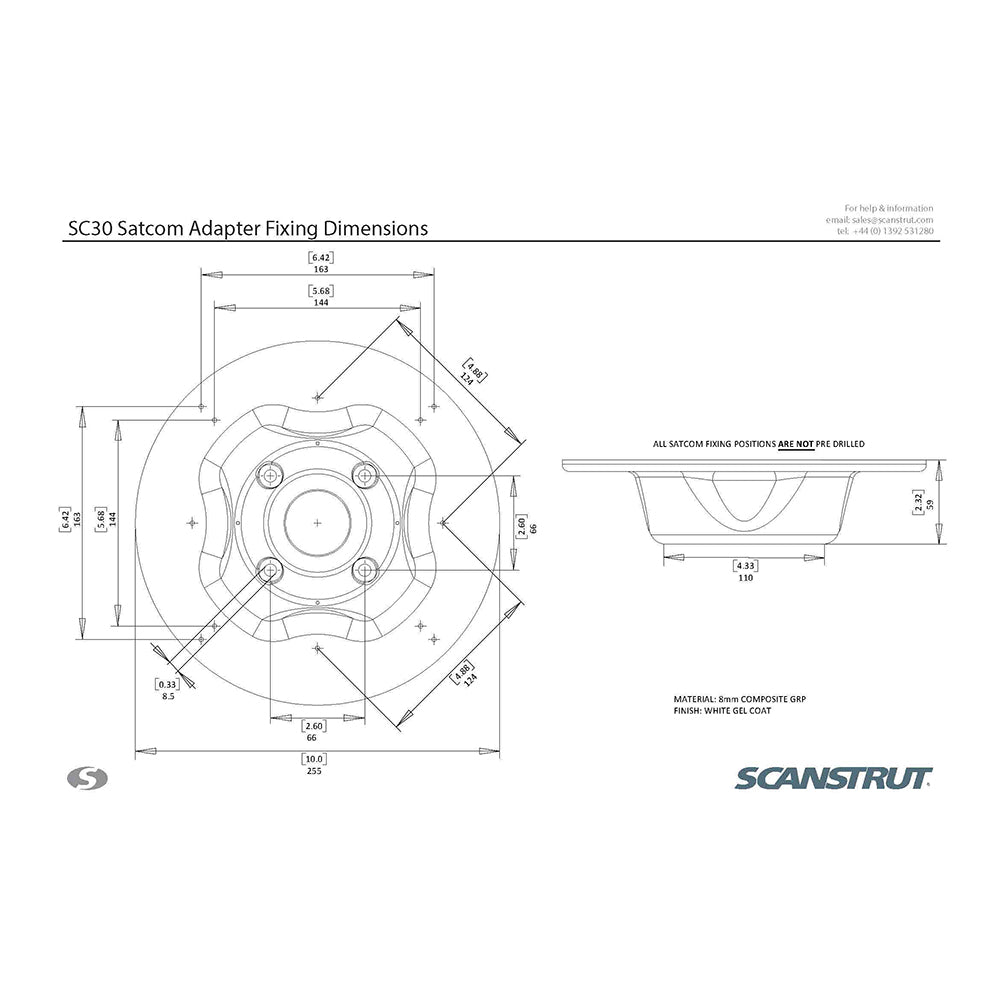 Scanstrut SC30 Satcom Mount [SC30]