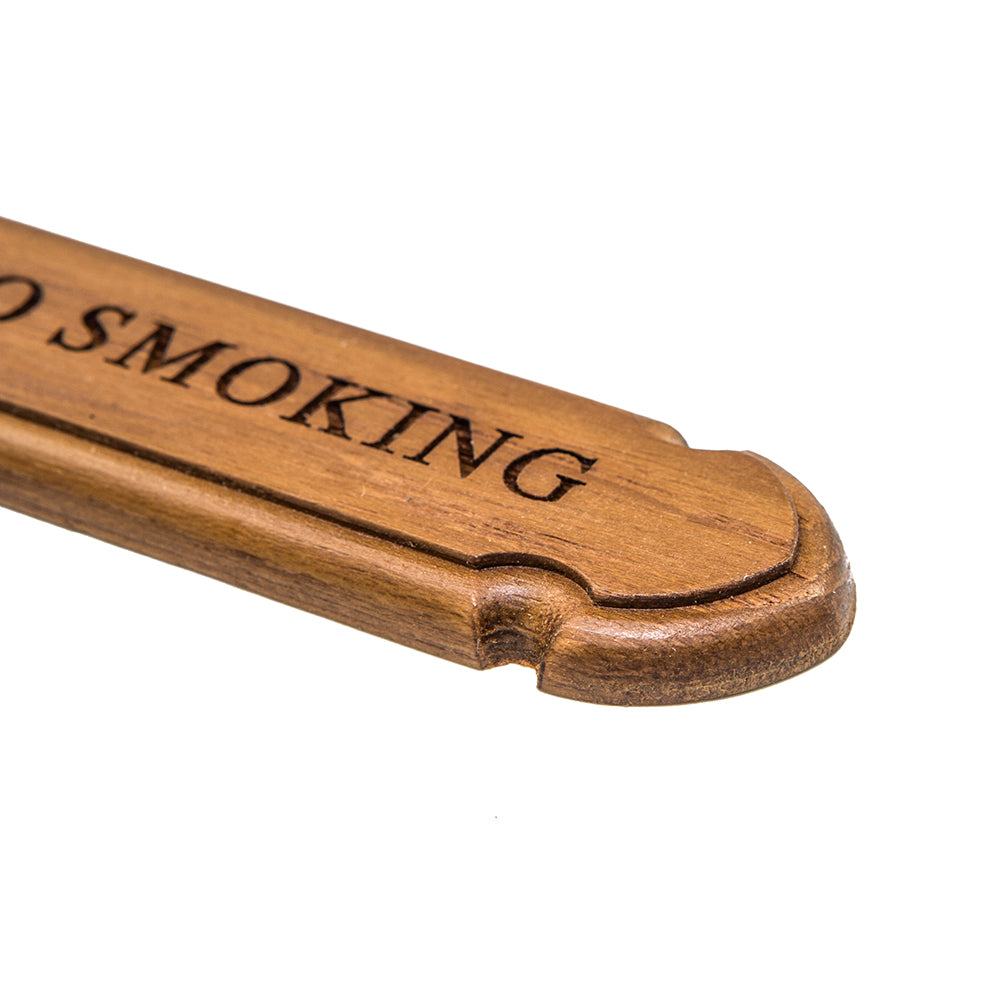 Whitecap Teak "No Smoking" Name Plate [62672]