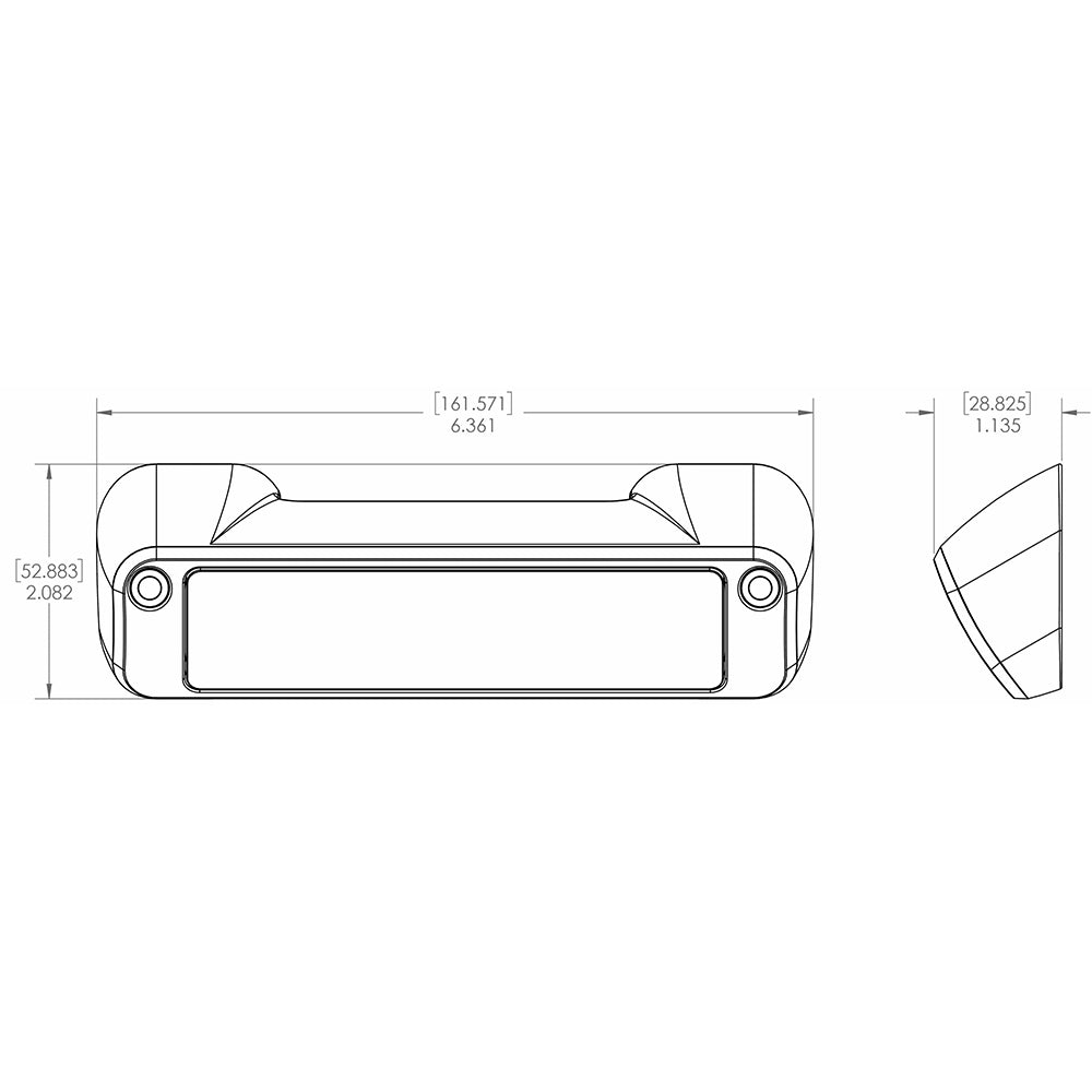 Lumitec Perimeter Light - White Finish - White Non-Dimming [101475]