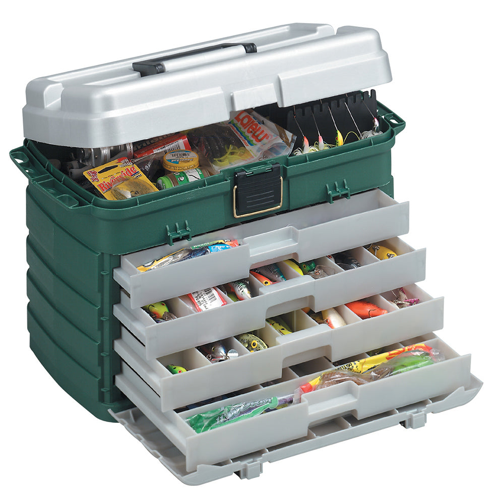 Plano 4-Drawer Tackle Box - Green Metallic/Silver [758005]