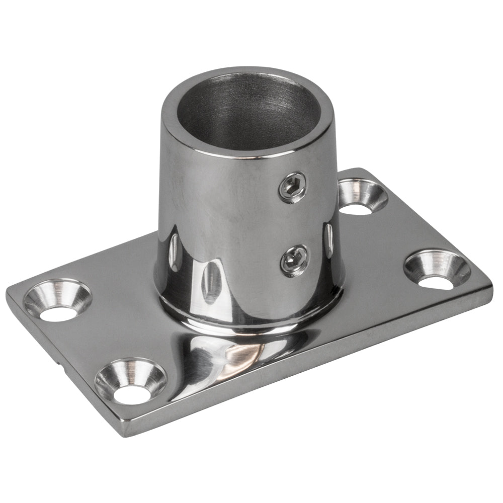 Sea-Dog Rail Base Fitting Rectangular Base 90 316 Stainless Steel - 1-7/8" x 3-3/16" - 1" OD [281901-1]