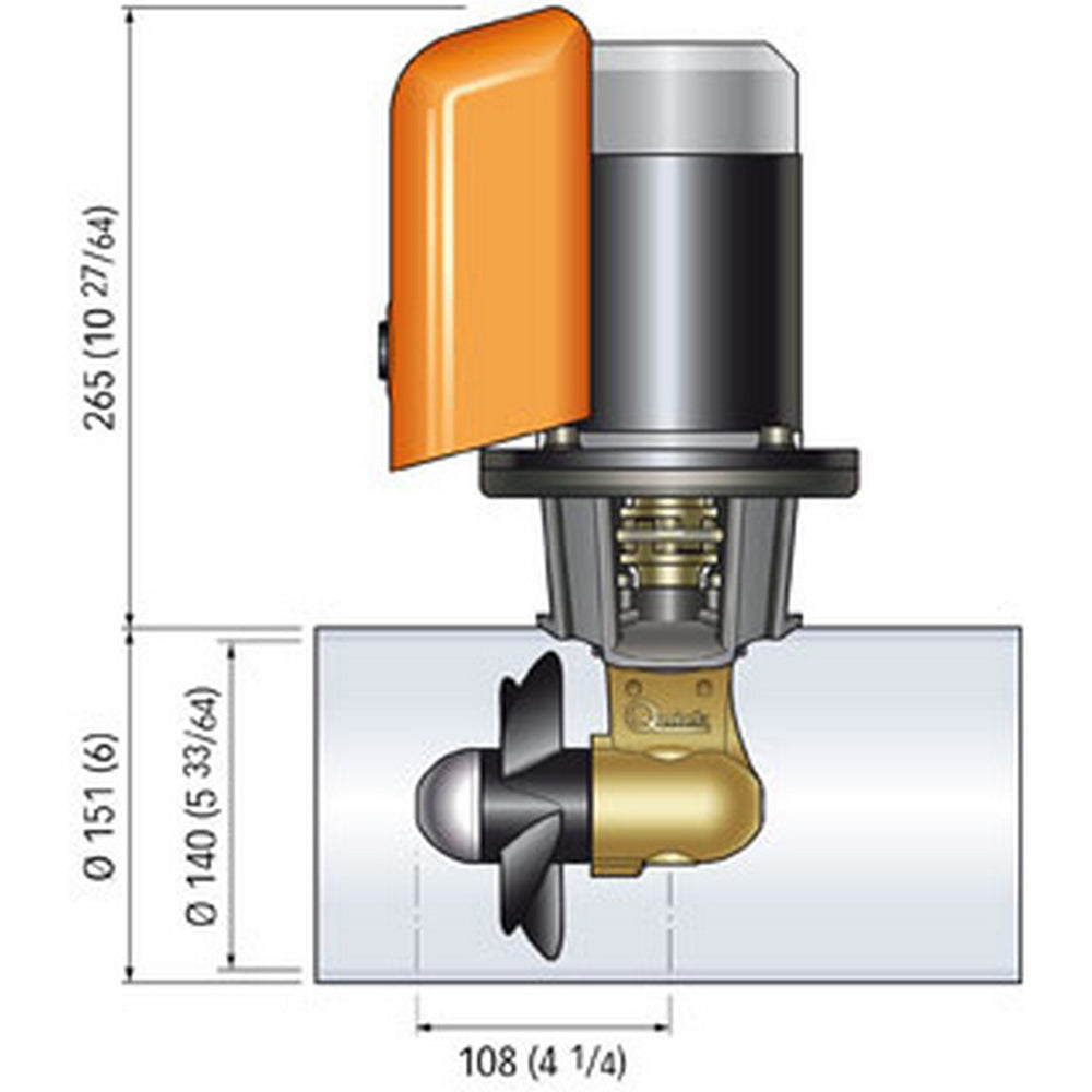 Quick Bow Thruster BTQ 140-30 30KGF - 12V - D140 - 1.5kW [FGBT14030120T00]