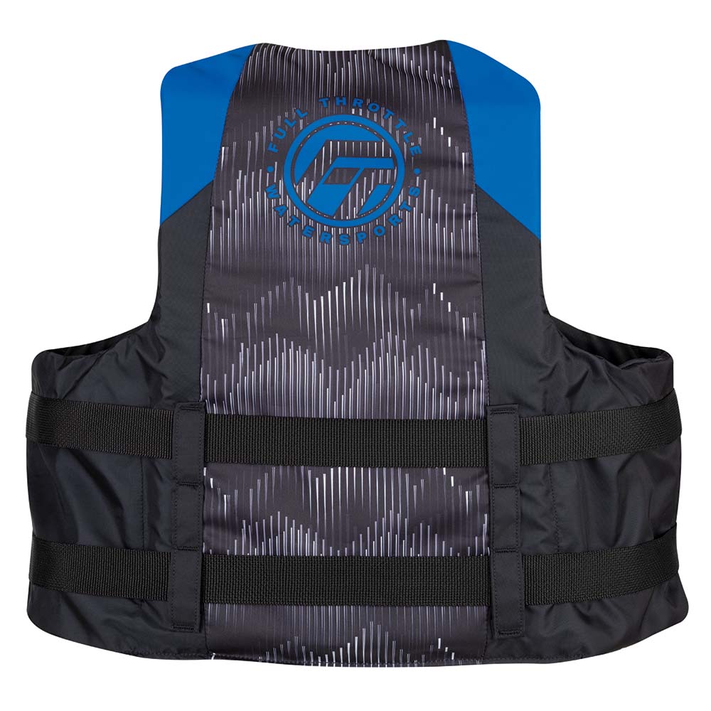 Full Throttle Adult Nylon Life Jacket - L/XL - Blue/Black [112200-500-050-22]