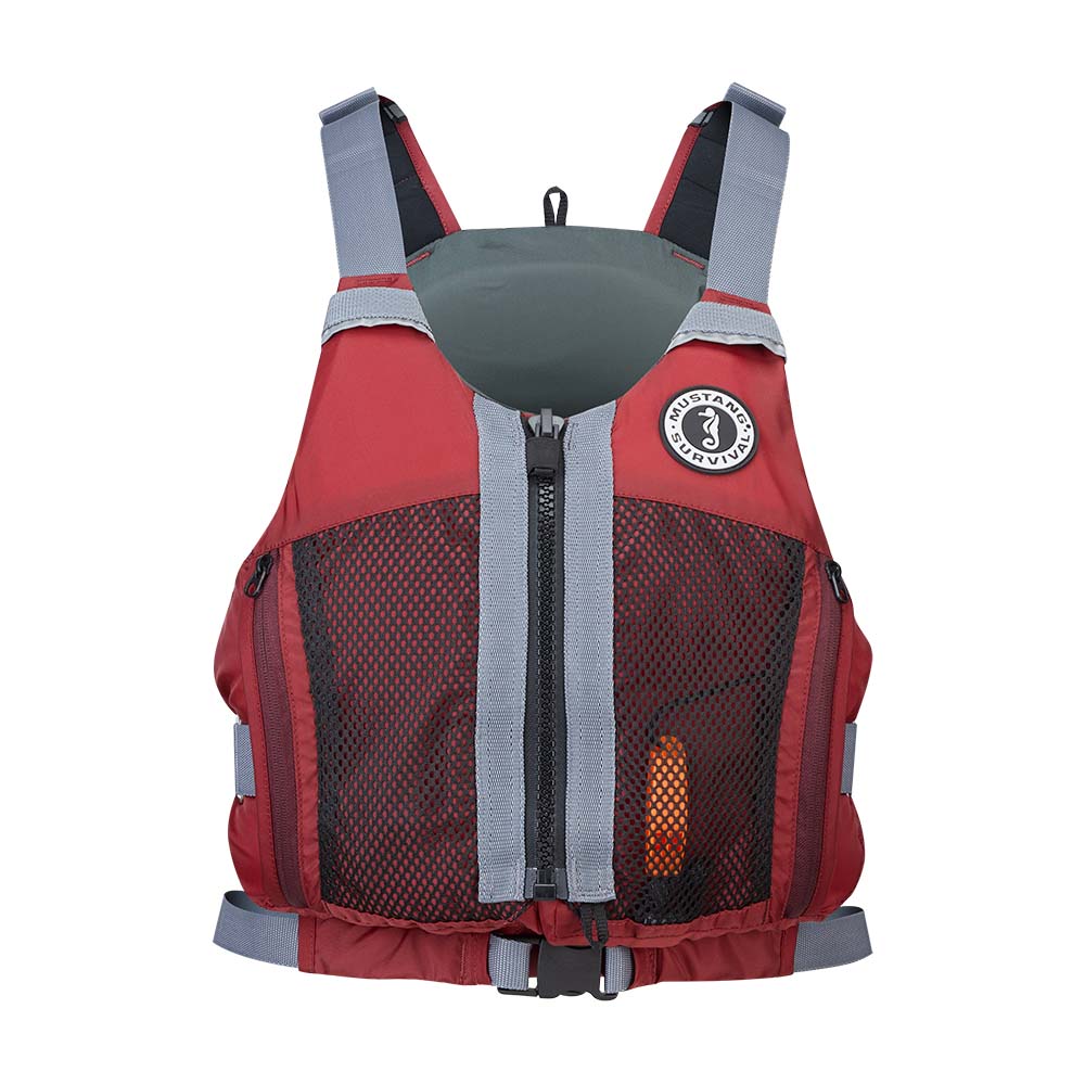 Mustang Womens Destiny Foam Vest - Merlot/Grey - Small/Medium [MV7050-860-S/M-216]