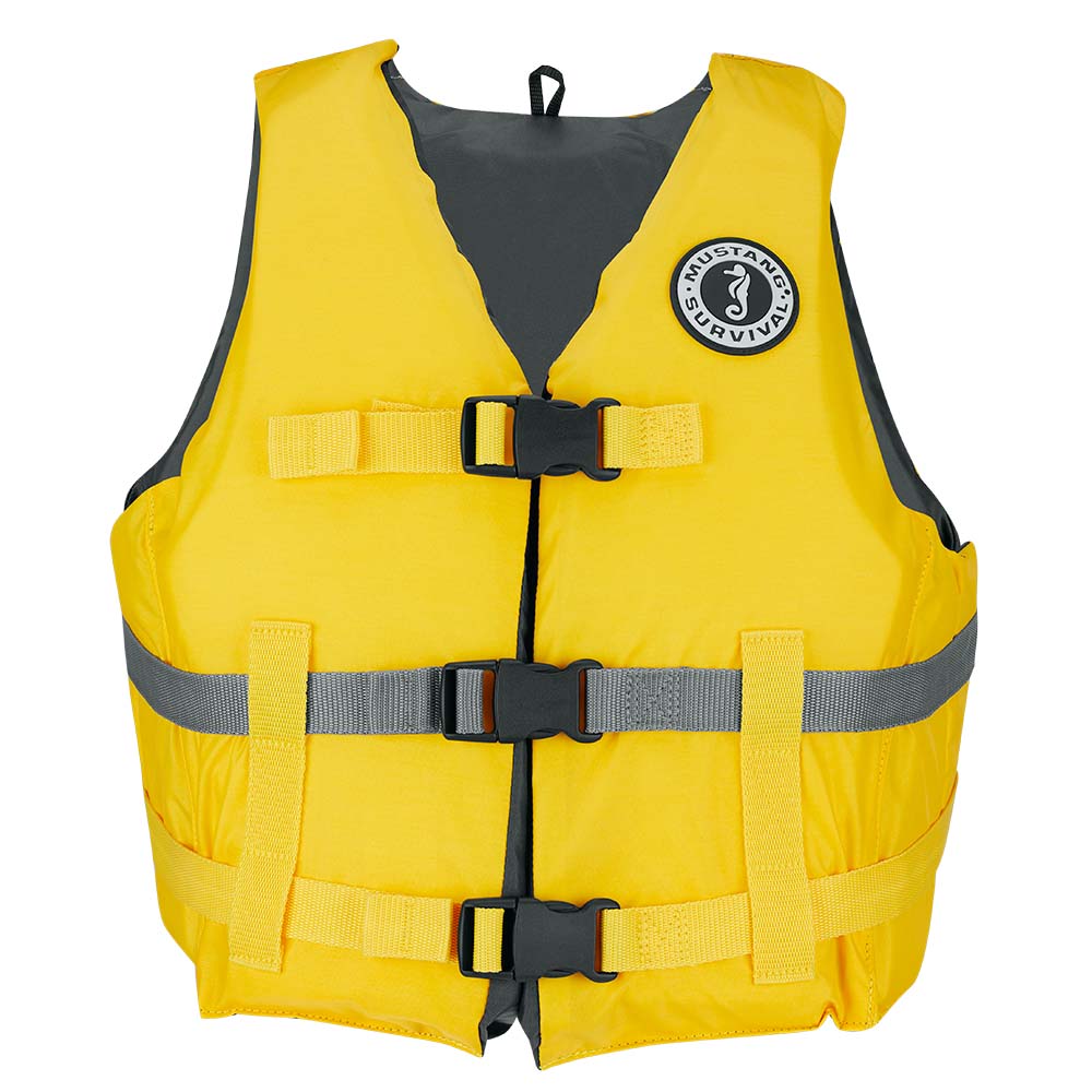 Mustang Livery Foam Vest - Yellow - XS/Small [MV701DMS-25-XS/S-216]