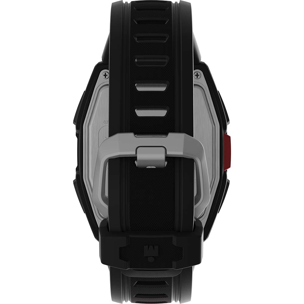 Timex IRONMAN T300 Silicone Strap Watch - Black/Red [TW5M47500]