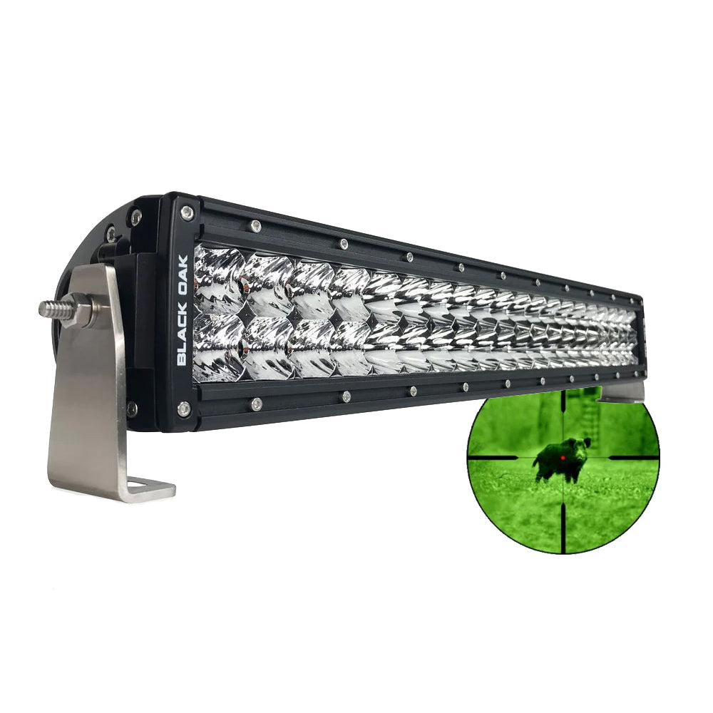 Black Oak Pro Series Double Row Combo Infrared 20" 850nm Light Bar - Black [20IR-850]