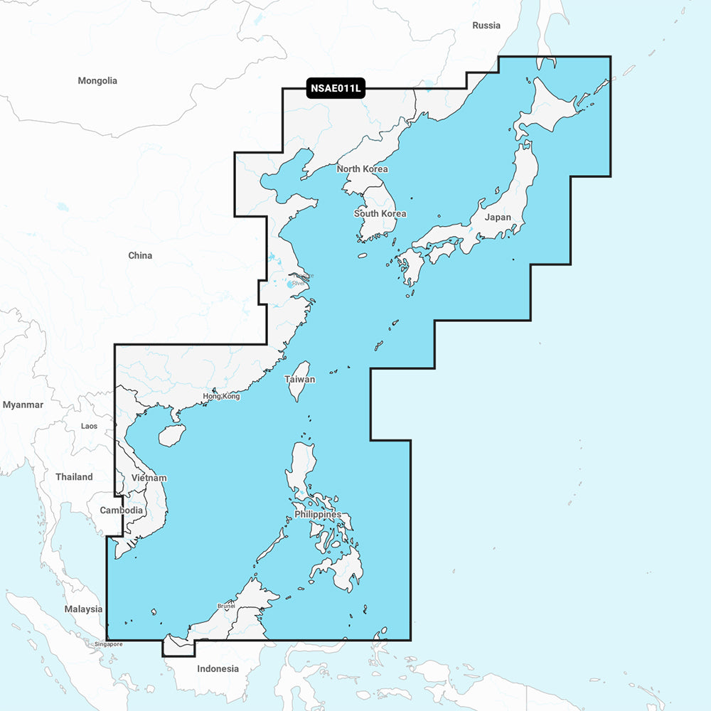 Garmin Navionics+ NSAE011L - China Sea  Japan - Marine Chart [010-C1214-20]